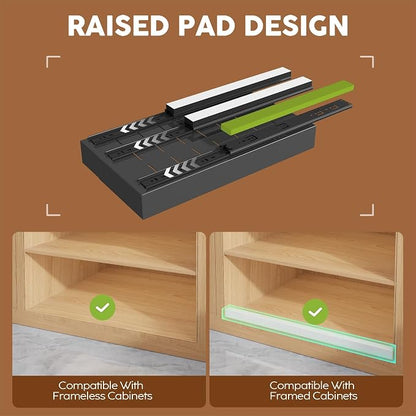 Seinloes 4 Pack Expandable Pull Out Cabinet Organizer 21" Deep - Image 2