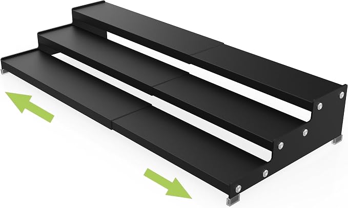 Spice Rack Organizer for Cabinet, 3 Tier Expandable Spices Storage, Pantry and by JOJOCROSSHIGHQUALITYLIFE