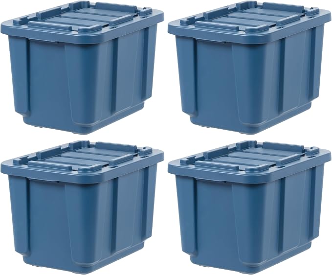 IRIS USA 12 Gallon Eco-Friendly Heavy Duty Truck Bed Toolbox Storage Tote Bins by IRISUSA