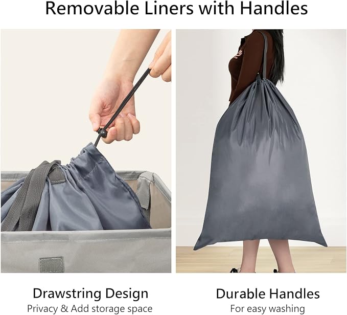 WOWLIVE 100L Laundry Hamper - Image 5