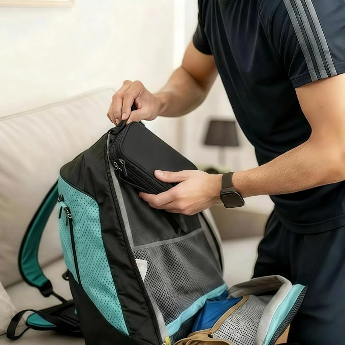 Portable Waterproof Double Layers All-in-One Storage Bag, Travel Cord - Image 9
