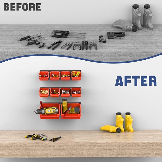 WALMANN Wall Mounted Storage Bins - Image 7