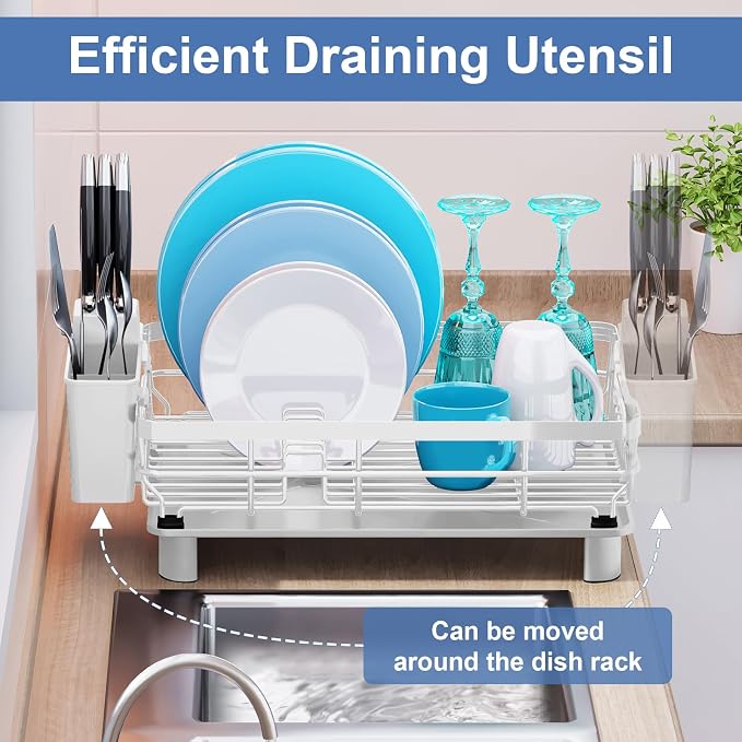 MOUKABAL Dish Drying Rack, Dish Rack, Large Dish Racks - Image 5