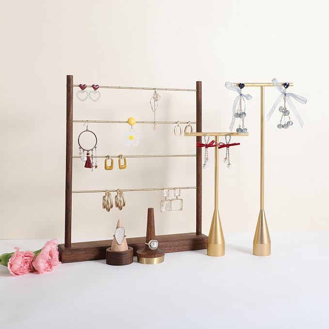 GemeShou Walnut earrings display stand - Image 7