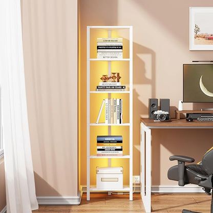 TUTOTAK 6-Tier Corner Bookshelf - Image 4