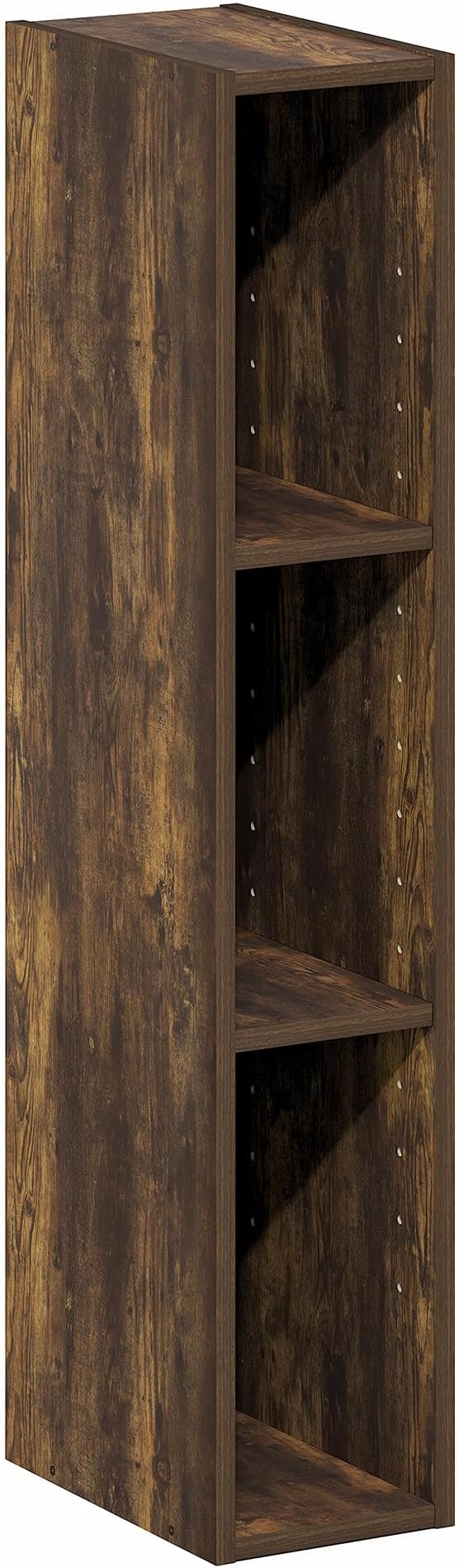 Furinno Fulda Book Shelf, 3-Tier Narrow Bookshelf, Bookcase - Image 7