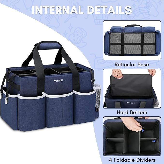 Ytonet Wearable Cleaning Caddy Bag, Large Cleaning Supplies Organizer - Image 3