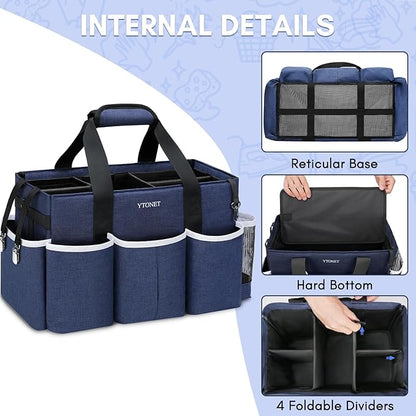 Ytonet Wearable Cleaning Caddy Bag, Large Cleaning Supplies Organizer - Image 3