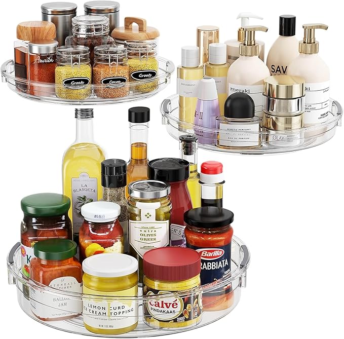 LAMU 3 Pack Lazy Susan Organizer Turntable by YourHome-OrganizationHelper