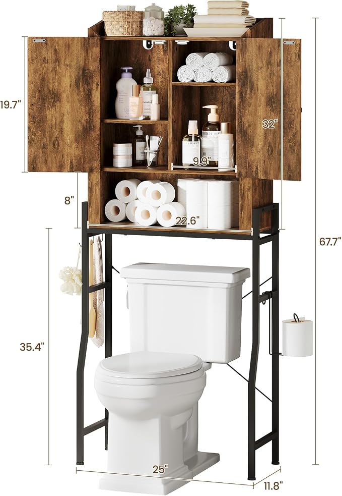 Over The Toilet Storage Cabinet, Over Toilet Organizer - Image 2