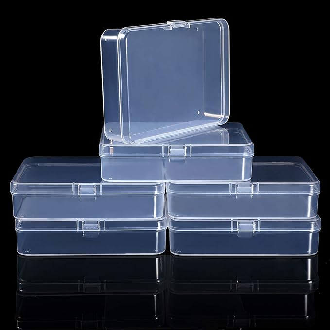 Jetec 18 Pieces Mini Plastic Clear Beads Storage Containers Box - Image 3