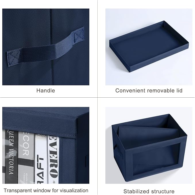 Homsorout Organizing Bins with Lid - Image 7