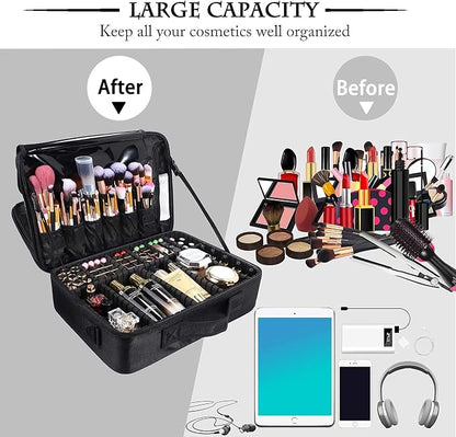 JOURMON Travel Makeup Train Case, Large Capacity Cosmetic Bags - Image 6