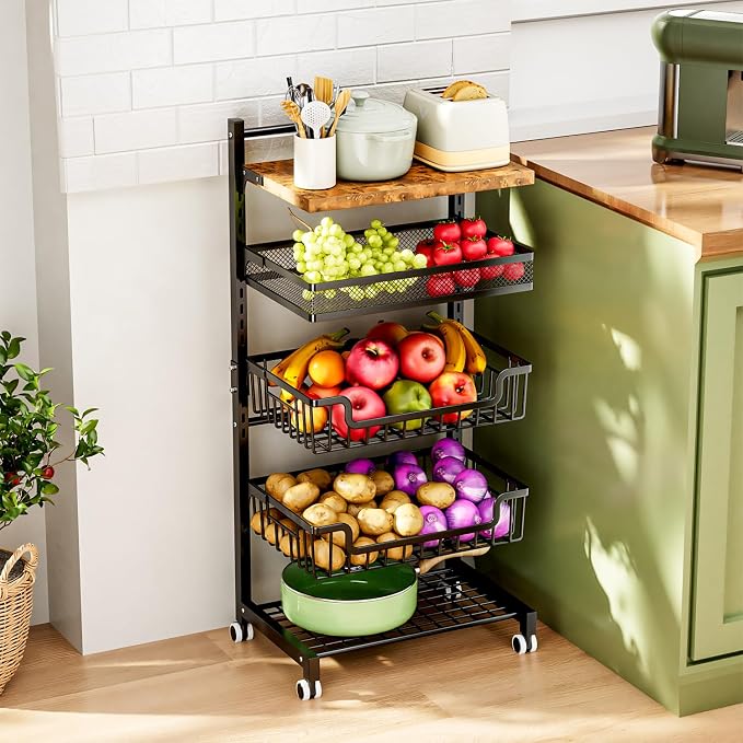 HapiRm Fruit Basket Kitchen Cart - Image 8