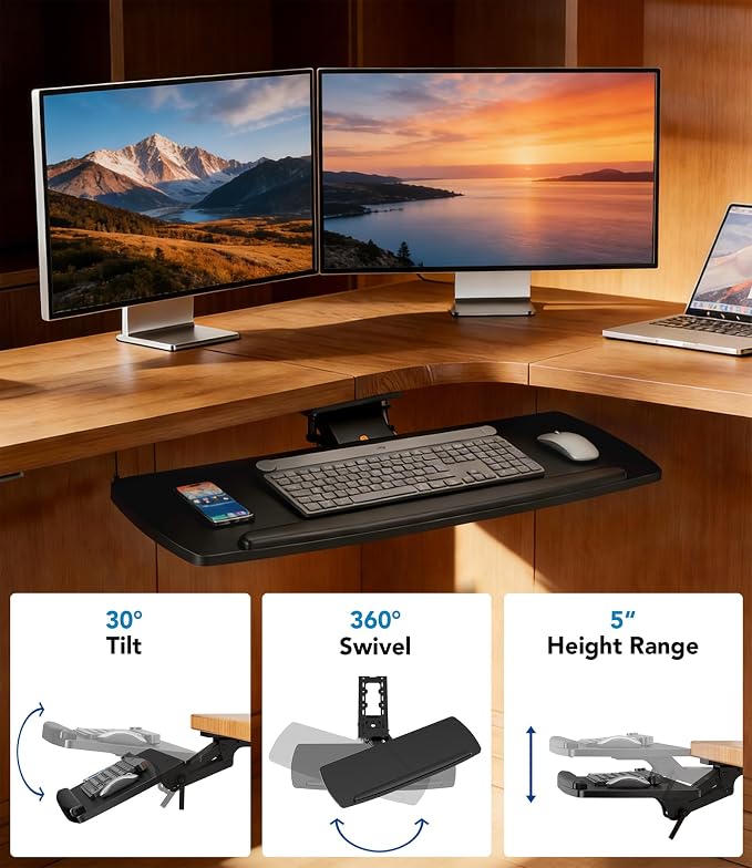 AX WABER Keyboard Tray Under Desk - Image 4