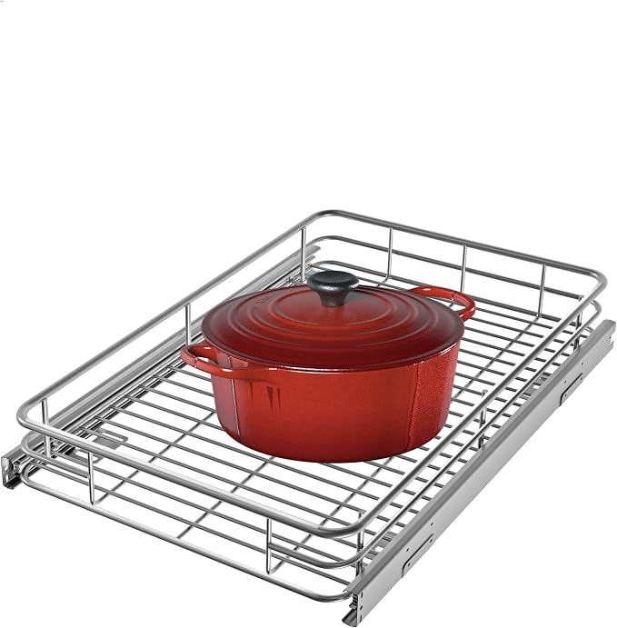 Cabinet Pull Out Shelves, Heavy-Duty Pull Out Shelves by JOWBOOW