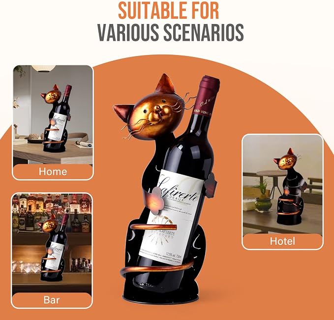 Cat Decor Wine Holder Wine Rack Wine Bottle Holder Wine Cat, Gift - Image 8