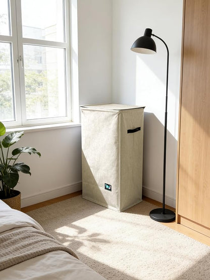 WTREE Laundry Hamper with Lid, Reinforced Sturdy Clothes Hamper with - Image 7