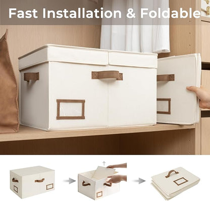 StorageWorks Large Clothes Storage Bins, Fabric Boxes - Image 4