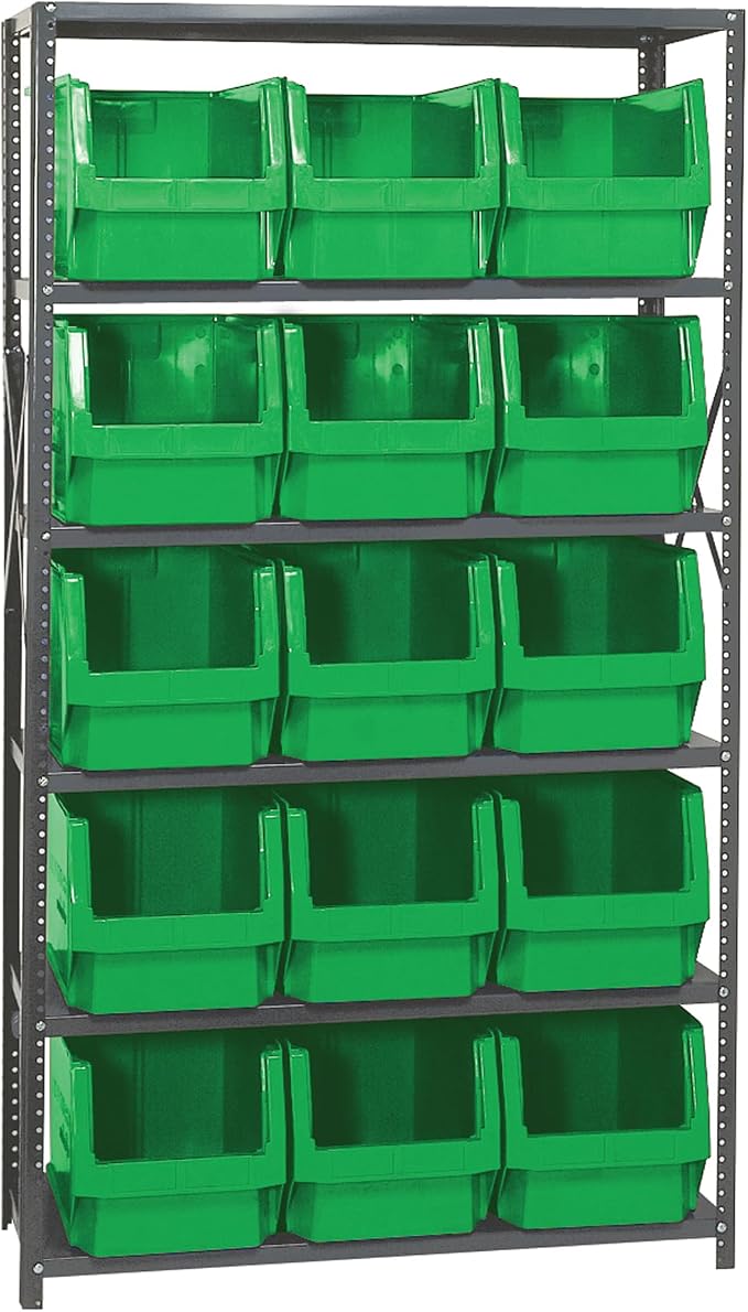 Quantum Storage Systems MSU-533GN Solid Heavy Duty 6 Shelves 15 MAGNUM Green by QuantumStorageSystems