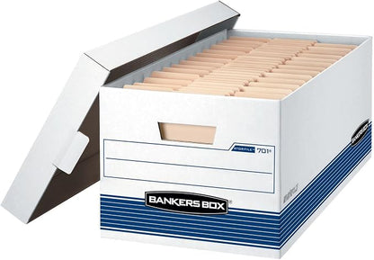 Bankers Box 20 Pack STOR/FILE Medium-Duty File Storage Boxes, Lift-Off Lid by BankersBox