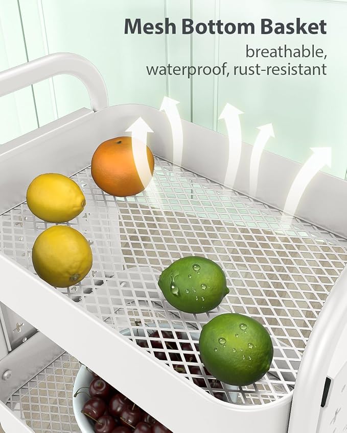 ALVOROG 3 Tier Rolling Cart - Image 9
