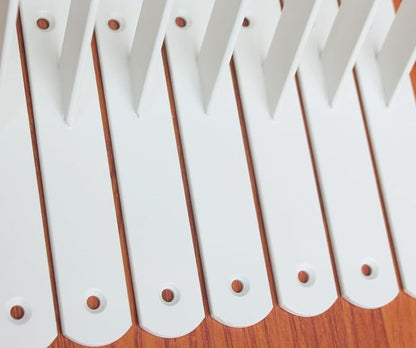 16 Pack L10 x H 8" White Heavy Duty Shelf Brackets - Image 3