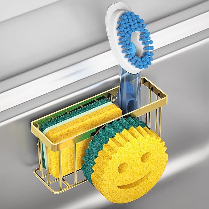 Sponge Holder Smiley Face, Sink Caddy by MURLONG