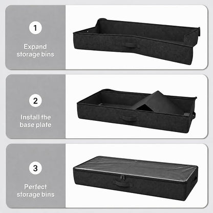 TidyCorner 2-Pack Under Bed Storage Containers, 4.5 Inches Tall Low Profile - Image 7