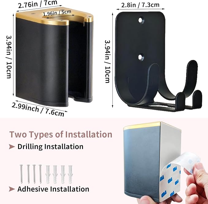 Curling Iron Holder Wall Mount, Premium Organizer - Image 5