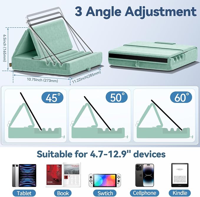 KDD Tablet Pillow Holder, Foldable iPad Stand - Image 8