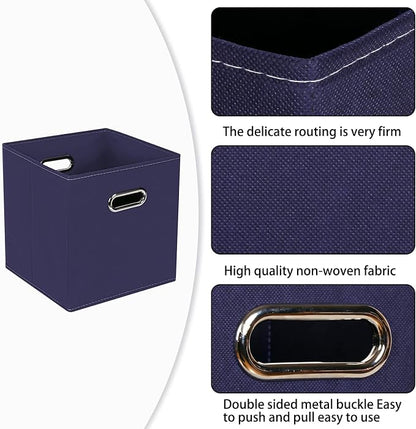 Fabric Cloth Storage Bins, Fabric Cube Bins Organizer - Image 7