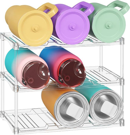 Lifewit Stackable Water Bottle Storage Organizer, Tumbler Cup Organizer by Lifewit