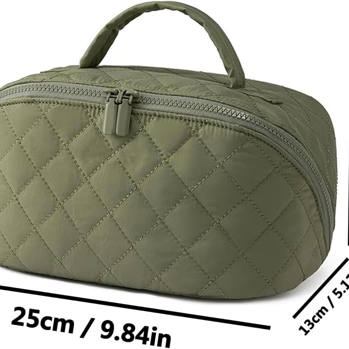 Travel Makeup Bag, Wide Open Expandable Lay-Flat Cosmetic Case, Padded Organizer - Image 7