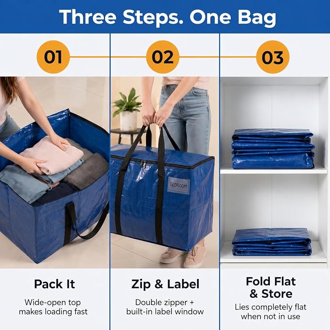 ClearSpace Heavy Duty Moving Bags or Storage Bag – Large Moving Boxes - Image 6