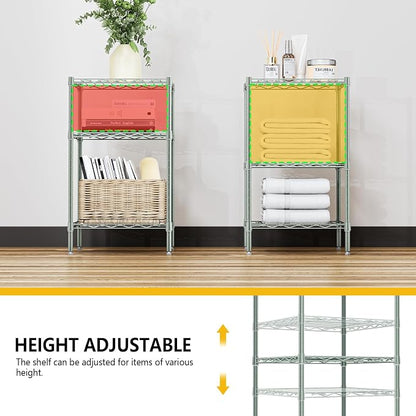 750 lbs 3-Shelf Storage Shelves Wire Shelving Unit Standing Metal Rack - Image 7