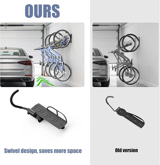 WALMANN Wall Mounted Swivel Bike Rack - Image 7
