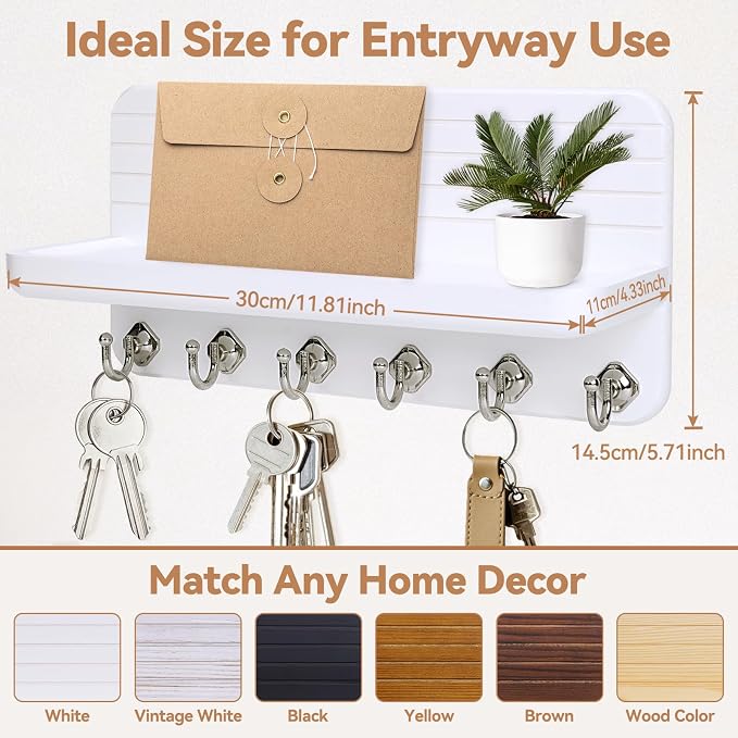 Key Holder for Wall, Mail Organizer Wall Mount - Image 7