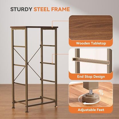 Sweetcrispy Dresser for Bedroom, 4 Drawer Storage Cabinet, Tall Nightstand | - Image 5