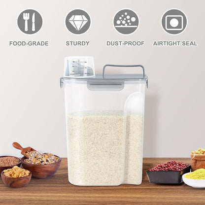 TBMax Rice Container 10 Lbs, Cereal Container Oatmeal Storage, Airtight Food - Image 6