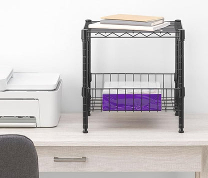 Whitmor 2 Tier Metal Storage Shelves, Heavy Duty Shelf - Image 2