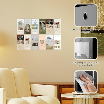 Acrylic Brochure Pamphlet Holder, 12 Pamphlet Holders, Trifold Flyer Rack - Image 3