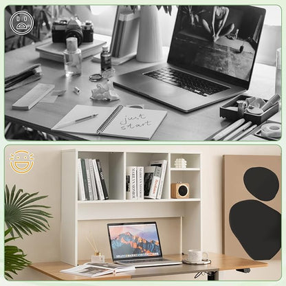 Tangkula Desktop Bookshelf, Countertop Storage Hutch - Image 8