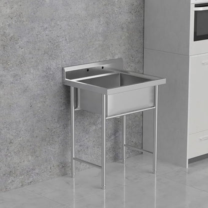 VINGLI Upgraded 28" Free Standing 304 Stainless Steel Utility Sinks - Image 4