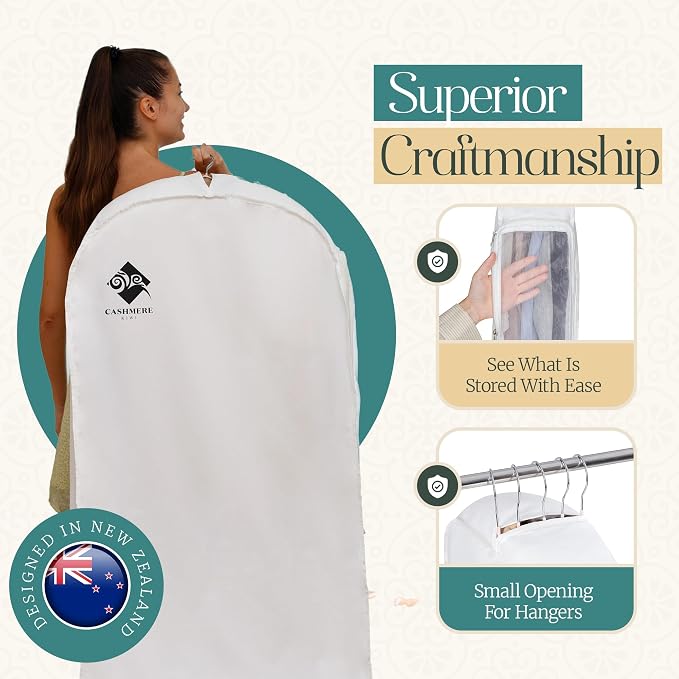 Premium 40” Short Cotton Garment Bag - Image 6