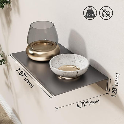 Danpoo 8 inch Gray Small Floating Shelf - Image 3