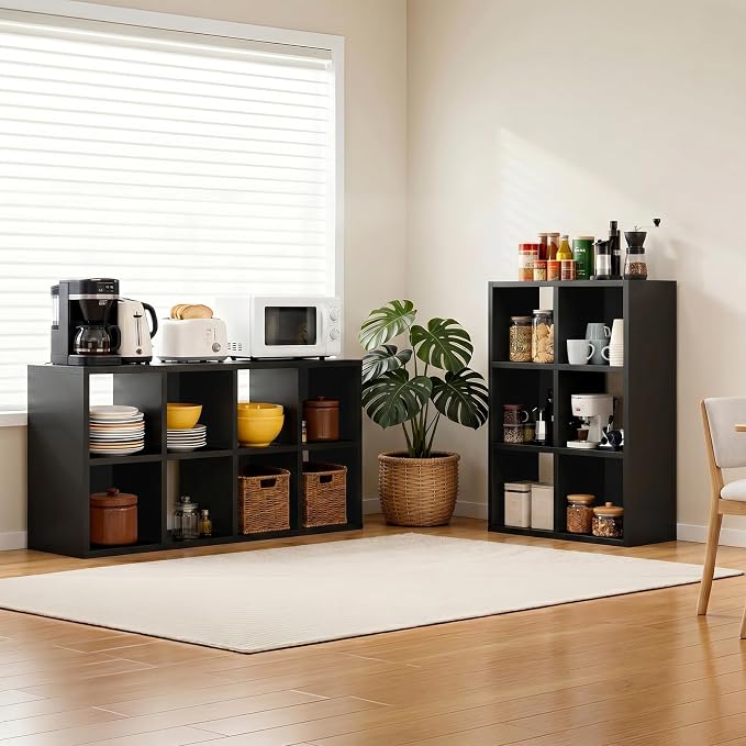 LUCKLIFE 6-Cube Storage Organizer, Stackable Modular Bookcase Shelf - Image 8