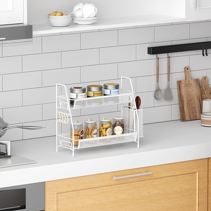 VITVITI 2-Tier Bathroom Organizer Countertop, Metal Wire Mesh Bathroom Counter - Image 4