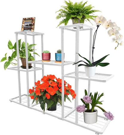MTB Garden 3 Tier 8 Potted Metal Large Plant Stand - Image 2