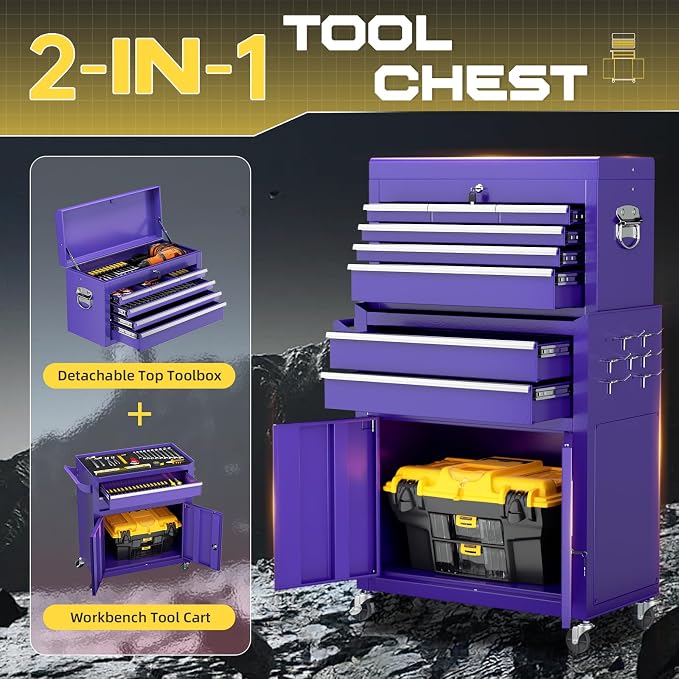 8-Drawer Rolling Tool Chest - Image 4